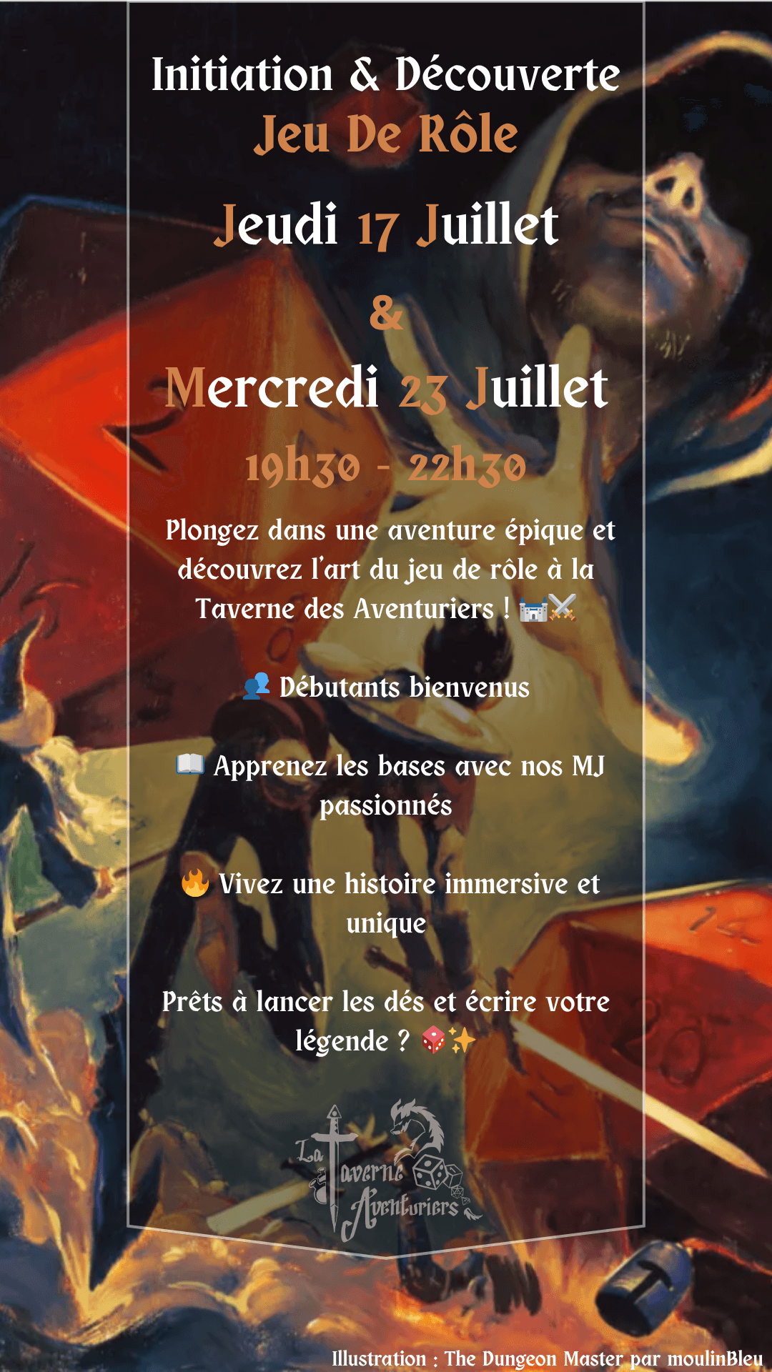 Soirée Initiation Jeu de Rôle (Juillet)