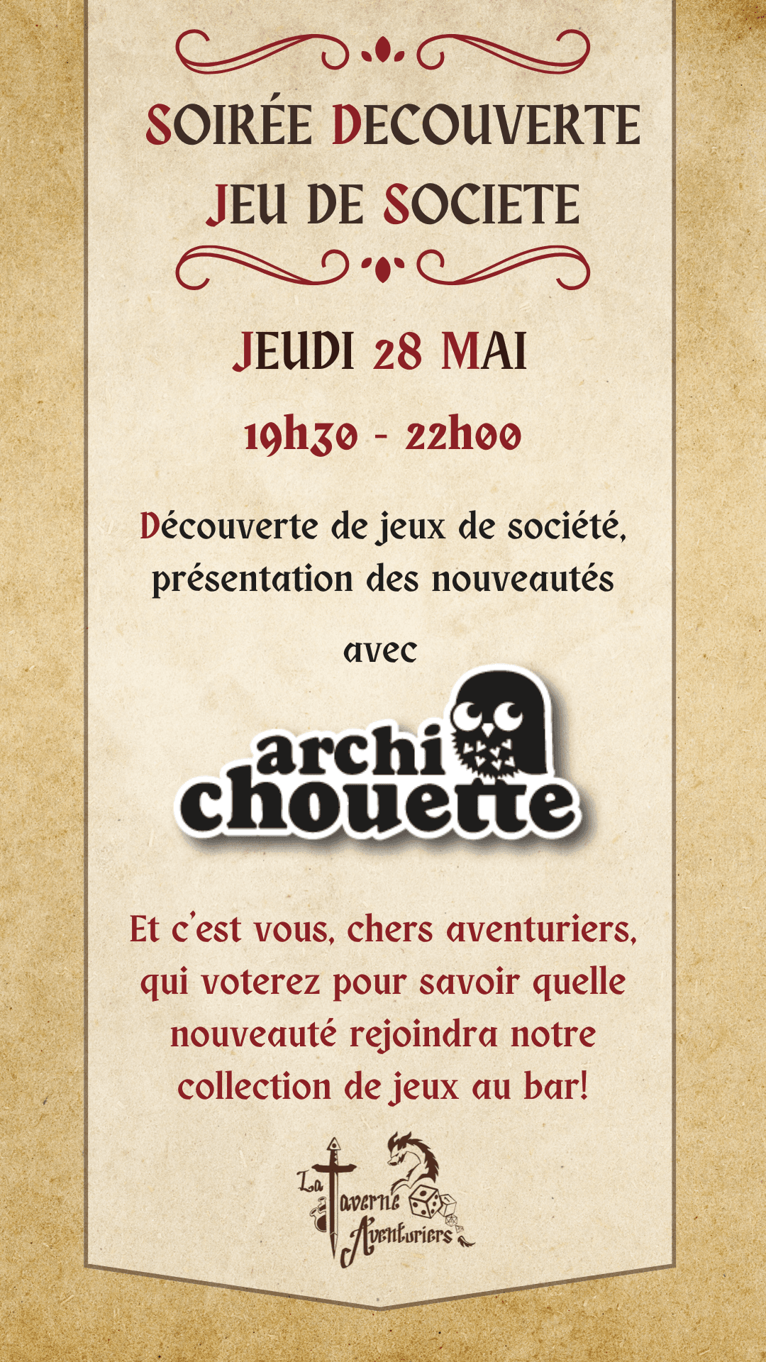 Soirée Découverte de Jeux de société (Mai)