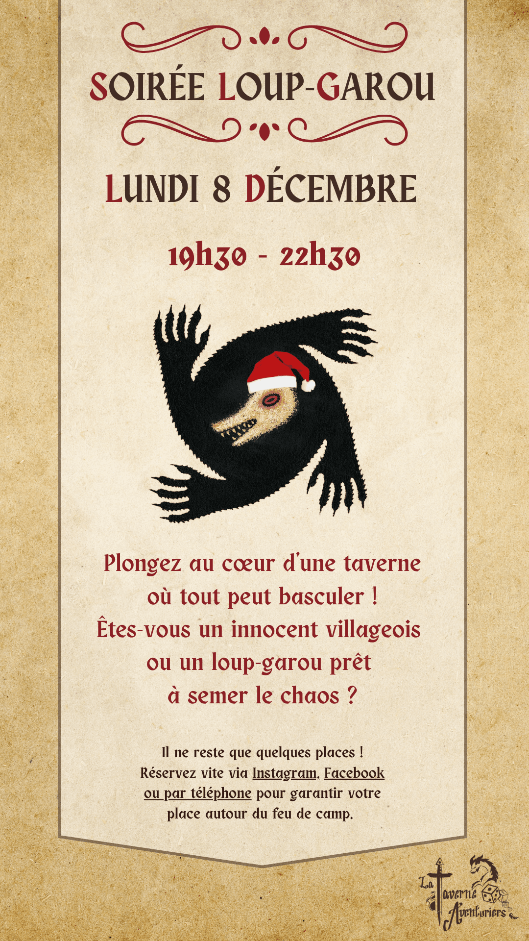 Soiree Loup Garou Special Noel (Decembre)