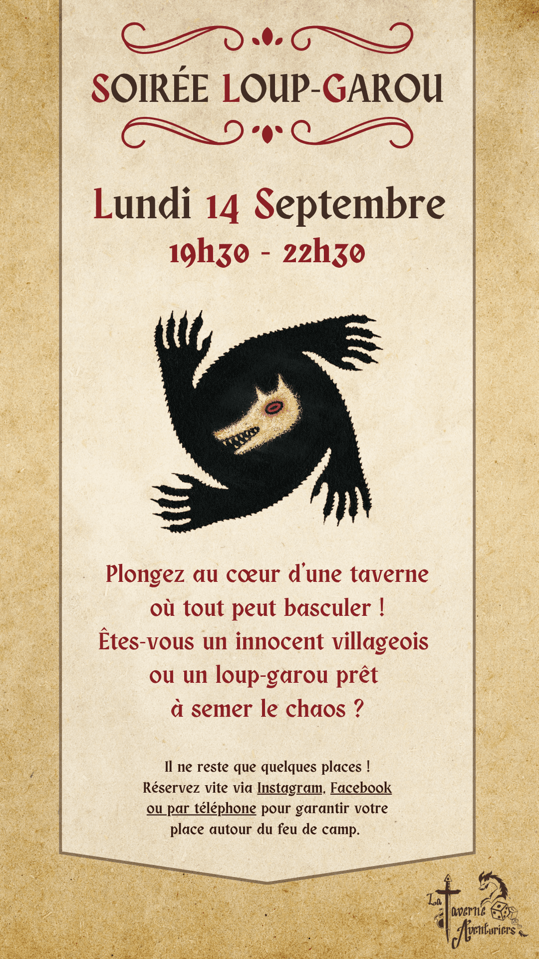 Soiree Loup Garou (Septembre 2026)